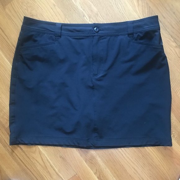 Jupe Skort Eddie Bauer Femme – Noire, Taille 4, Avec Poches Et Extensible